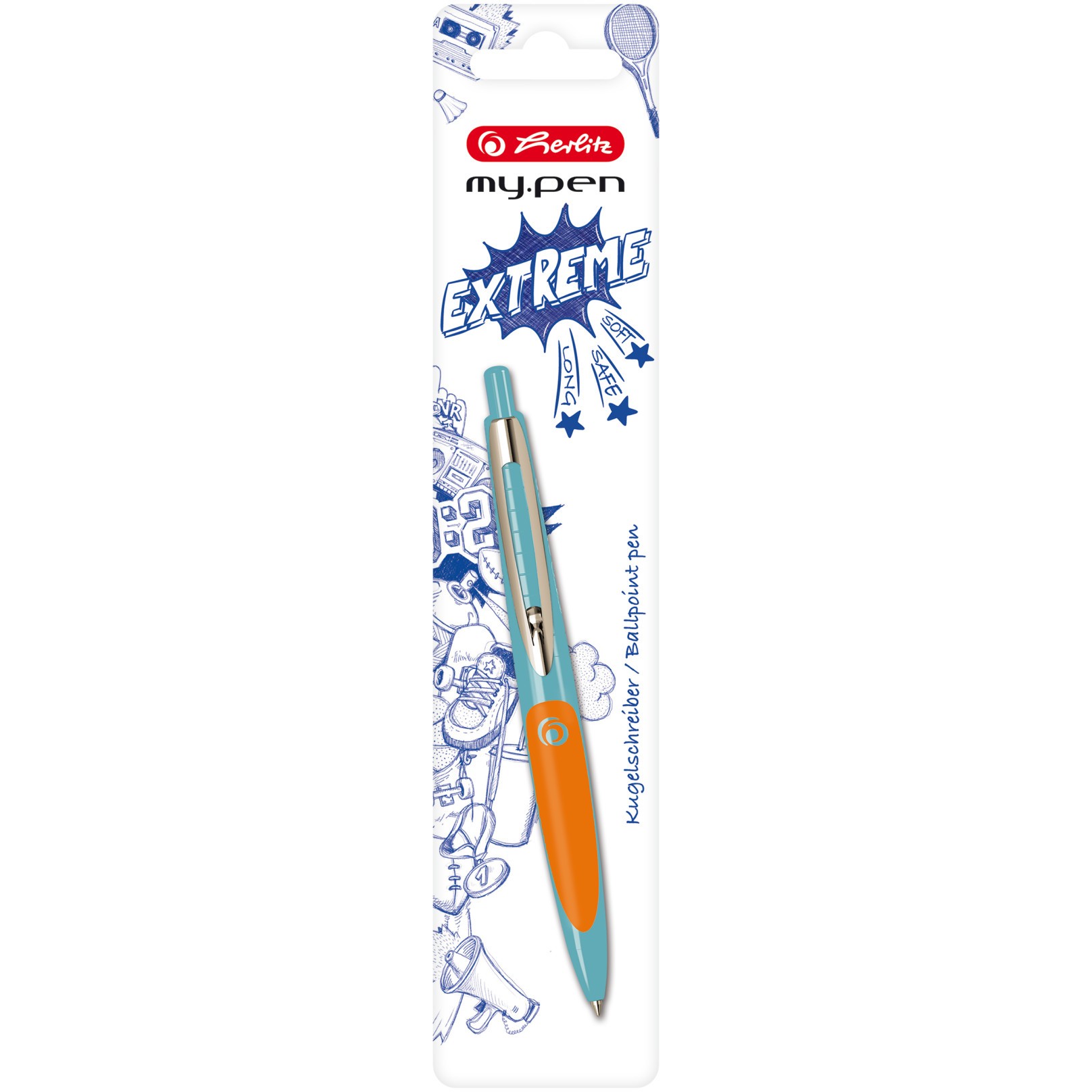 Herlitz Kugelschreiber my.pen türkis/orange