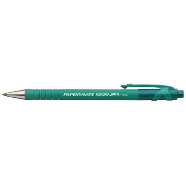 PAPER MATE Kugelschreiber Flexgrip Ultra RT M Grün 12Stk