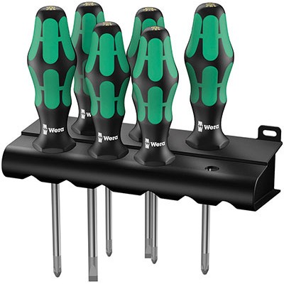 Wera 335/350/367/7 Rack Schraubendrehersatz Kraftform