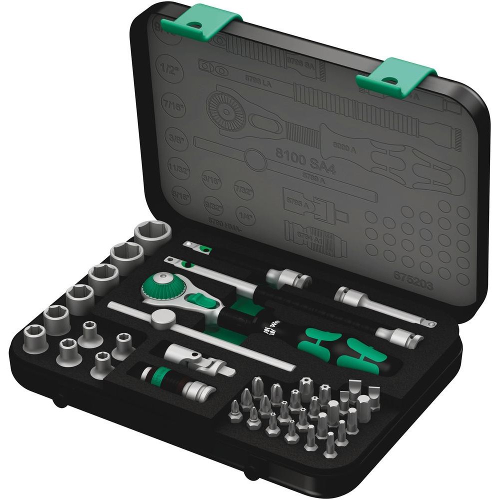 Wera 8100 SA 4 Zyklop Speed- Knarrensatz. 1/4 . zllig
