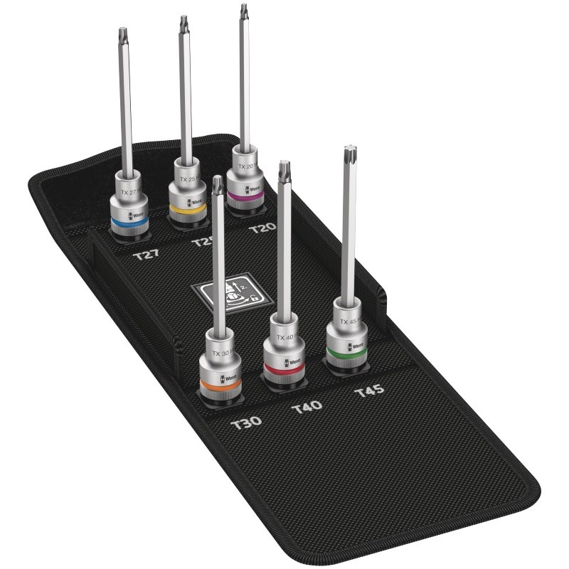 Wera 8767 C TORX HF 2 Zyklop Bitnuss-Satz TORX mit Haltefunkt