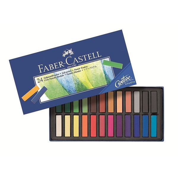 FABER-CASTELL Softpastellkreiden Mini 24er Kartonetui 5 Stk