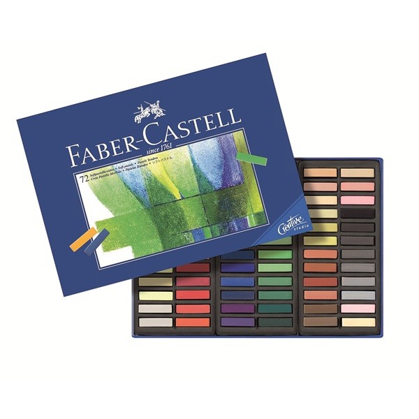 FABER-CASTELL Softpastellkreiden Mini 72er Kartonetui 3 Stk