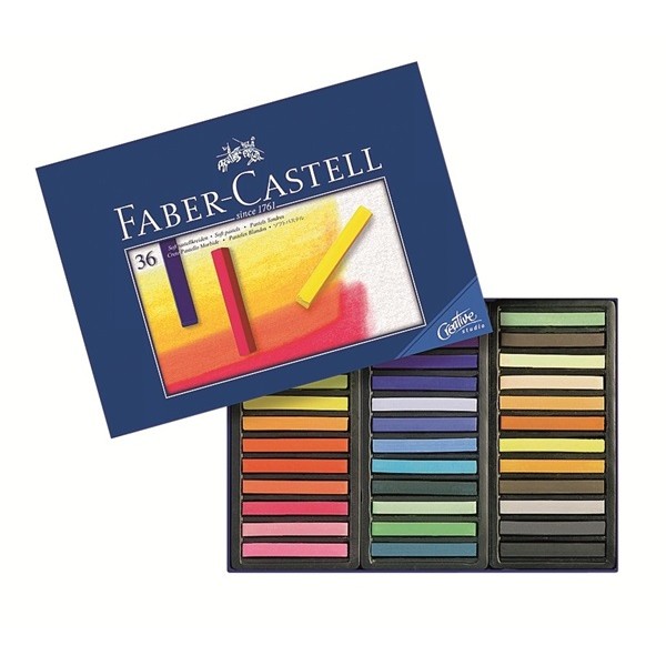 FABER-CASTELL Softpastellkreiden 36er Kartonetui 3 Stk