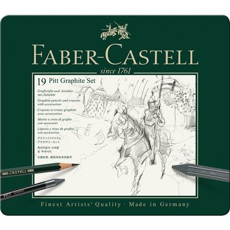 FABER-CASTELL Set Pitt Graphite medium Metalletui