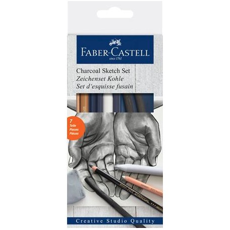 FABER-CASTELL Zeichenset Kohle