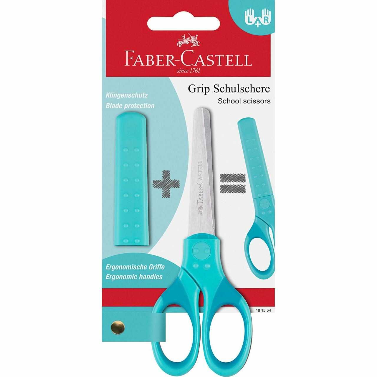FABER-CASTELL Schulschere Grip türkis