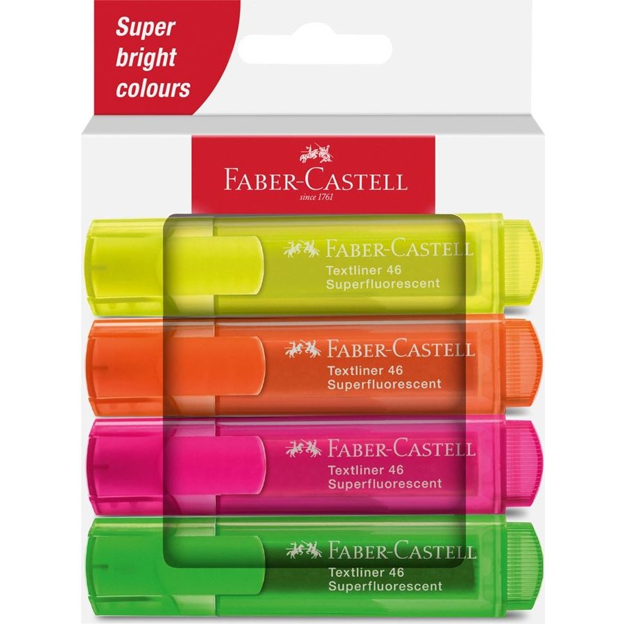 FABER-CASTELL Textmarker TL 46 SF 4er Kartonetui