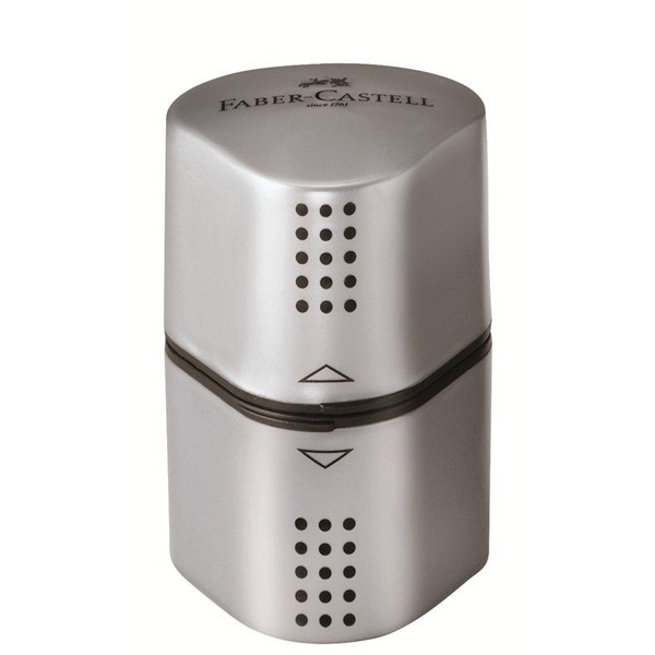FABER-CASTELL Dreifachspitzdose Grip 2001 silber
