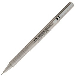 FABER-CASTELL Tintenschreiber Ecco Pigment 0.6 mm sw