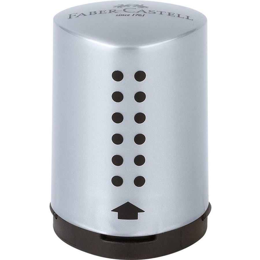FABER-CASTELL Einfachspitzdose Grip 2001 Mini silber