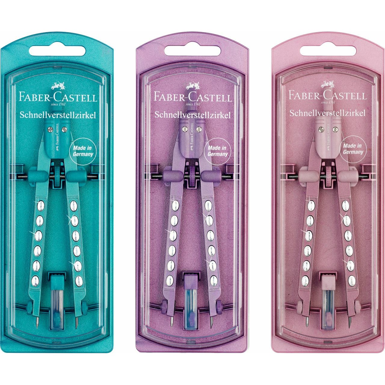 FABER-CASTELL Schnellverstellzirkel Factory Sparkle