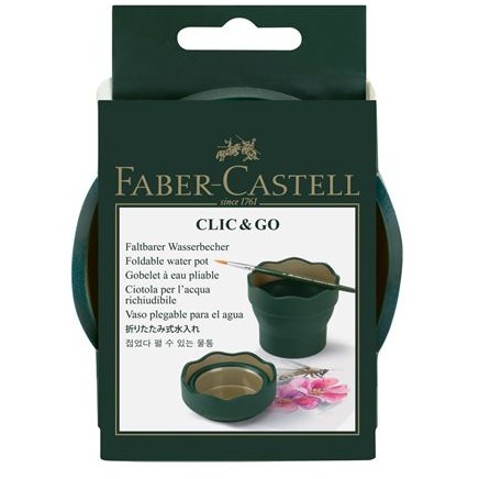 FABER-CASTELL Wasserbecher Clic&Go Art & Graphic
