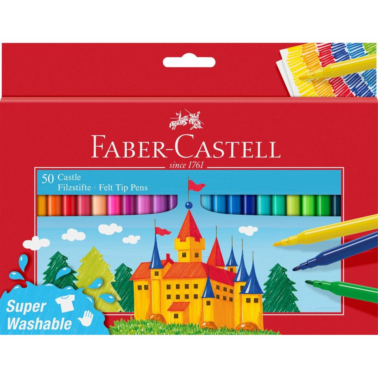FABER-CASTELL Filzstift Castle 50er Kartonetui