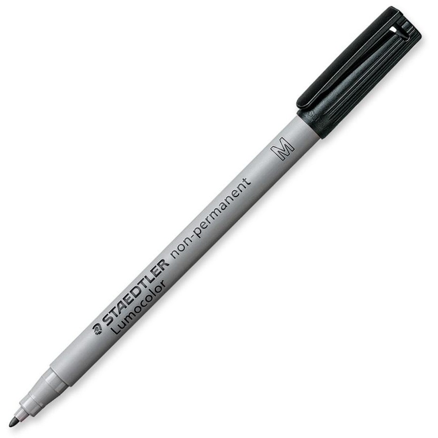 STAEDTLER Folienstift Lumocolor non-perm M schwarz 10 Stück