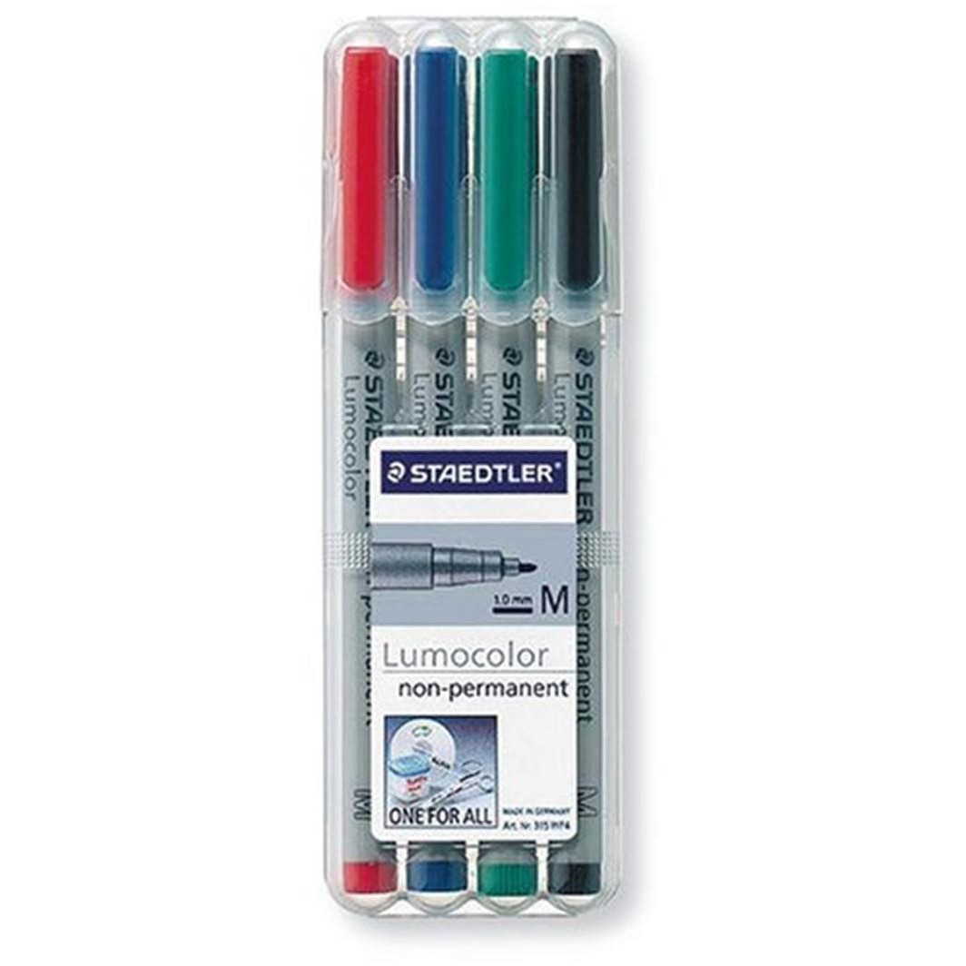 STAEDTLER Folienstift Lumocolor M nonperm 4St