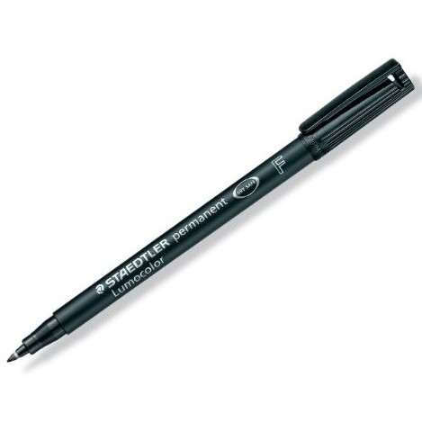 STAEDTLER Folienstift Lumocolor perm F schwarz 10 Stück