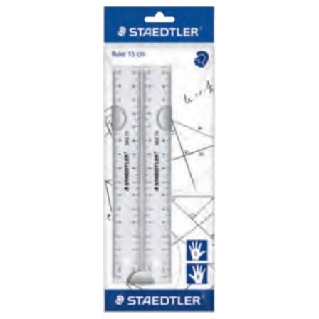 STAEDTLER Lineale 15 cm Kunstst. transp.