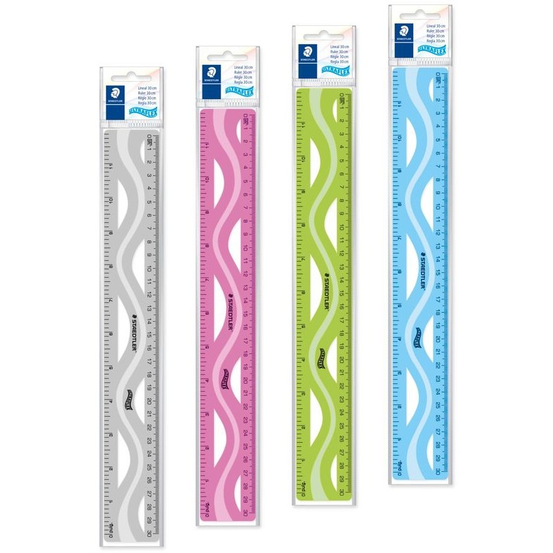 STAEDTLER Lineal 30 cm ultraflex farblich sortiert