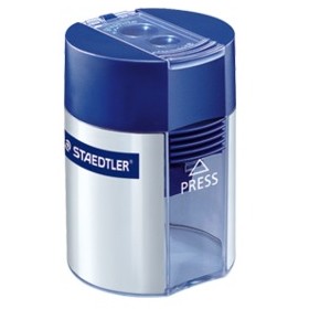STAEDTLER Doppelspitzdose rund blau