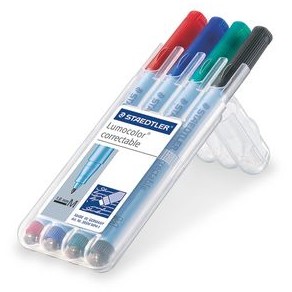 STAEDTLER Folienstift Lumocolor correct M 4ST