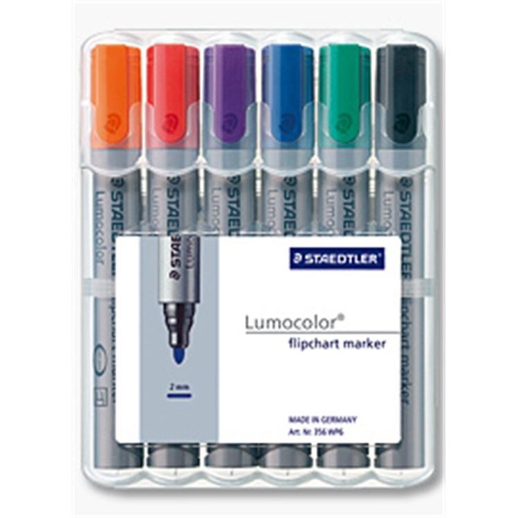 STAEDTLER Flipchartmarker Lumocolor 6St Box