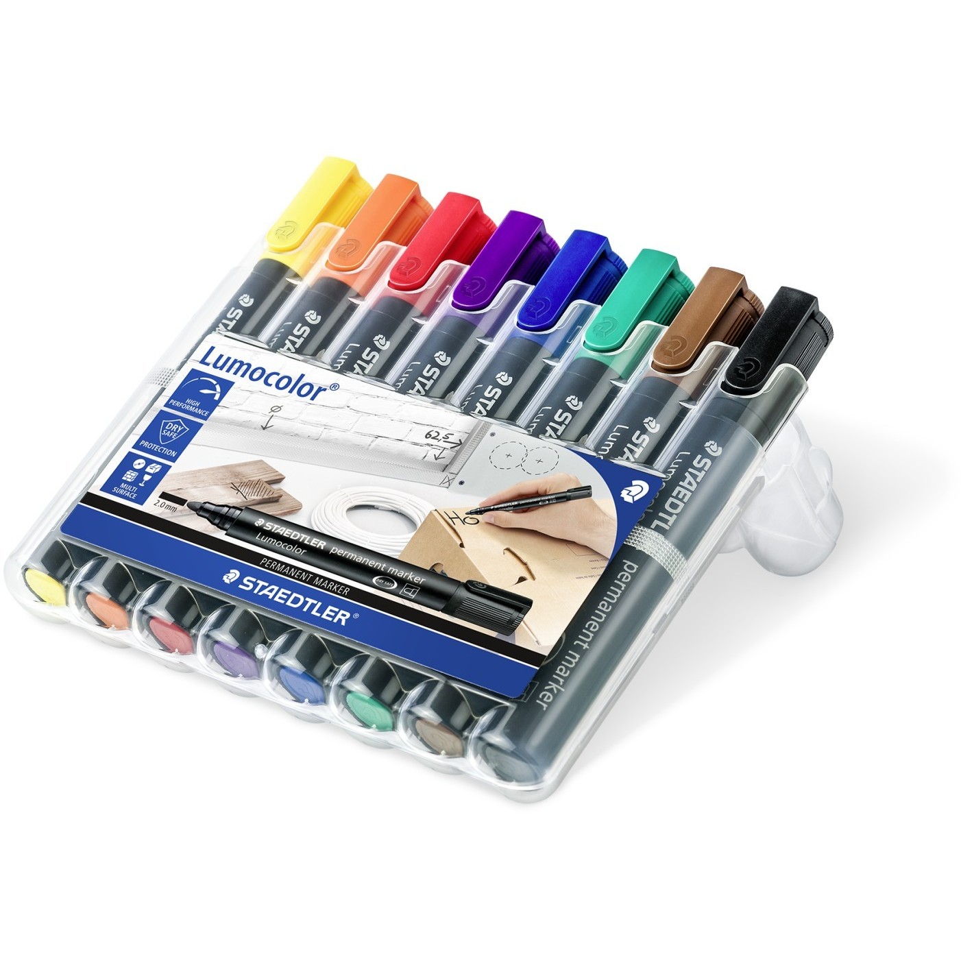 STAEDTLER Marker Lumocolor perm 8St Box