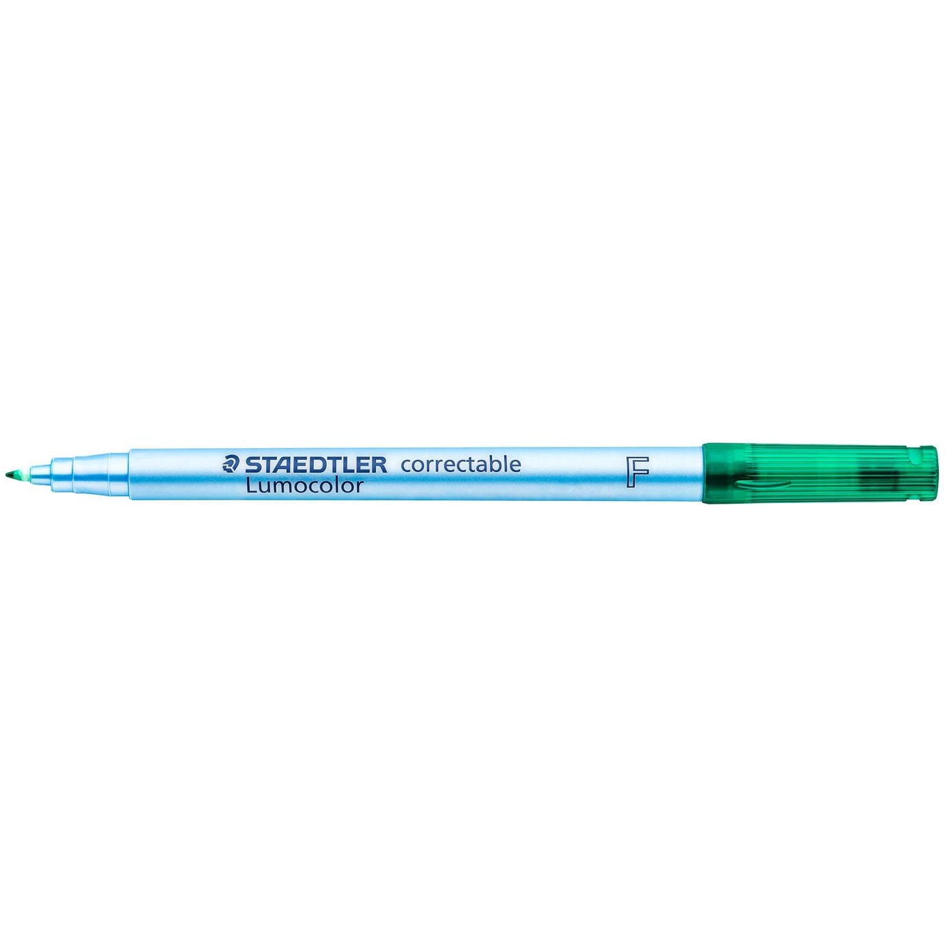 STAEDTLER Folienstift Lumocolor correc F grün 10 Stück