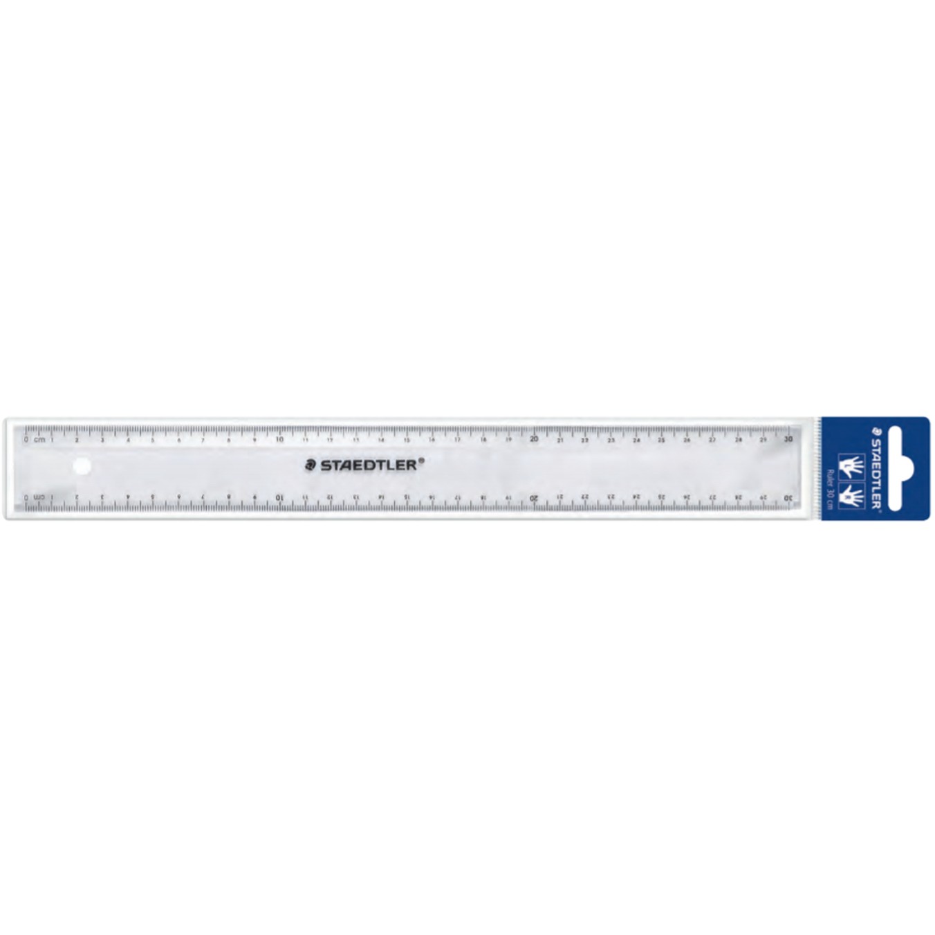 STAEDTLER Lineal 30cm Kunstst. transp.