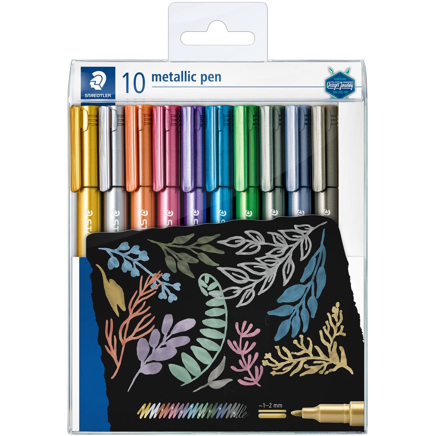 STAEDTLER Marker Metallic 10 Stück im Etui. 1-2mm