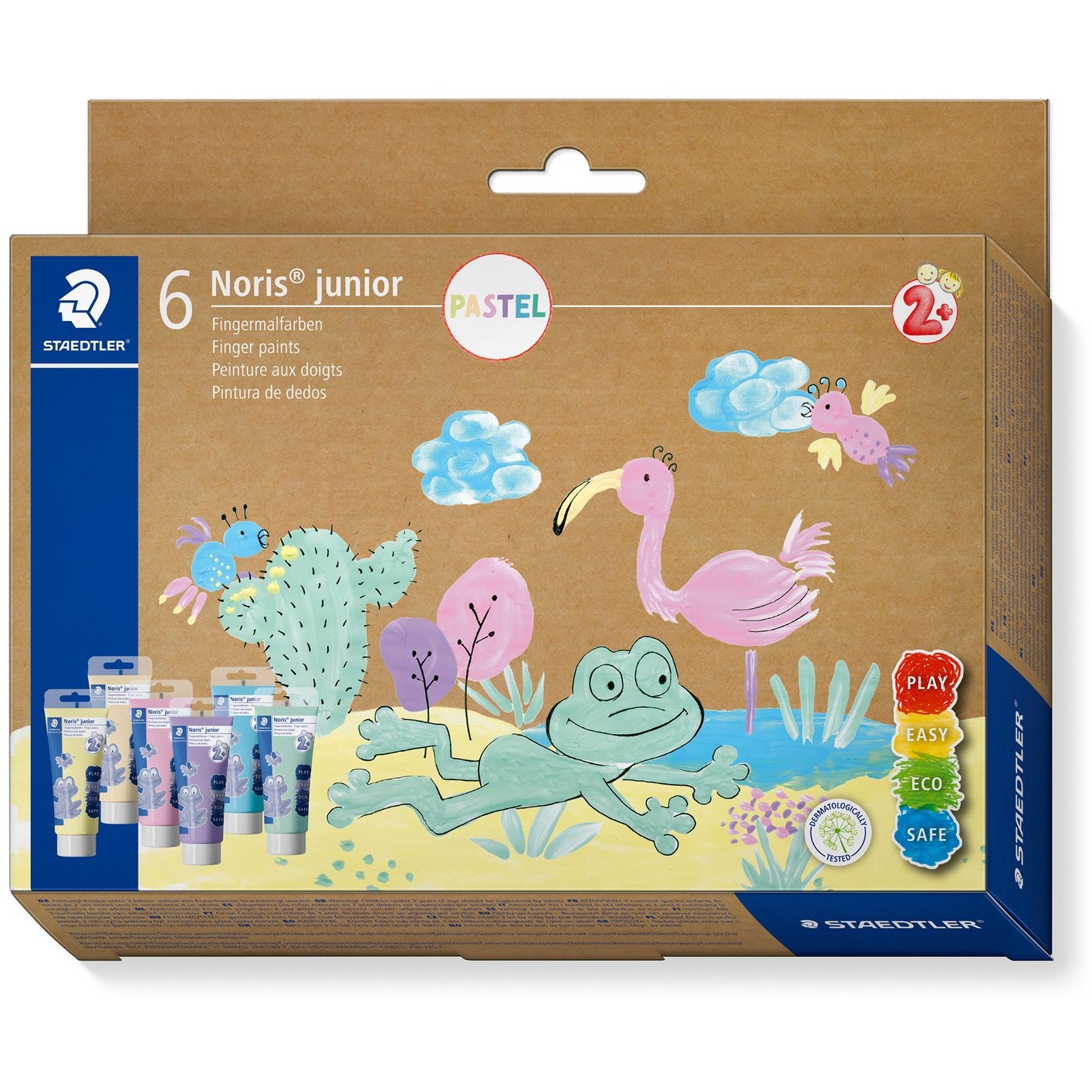 STAEDTLER Fingermalfarbe NJ Pastell 6St Etui
