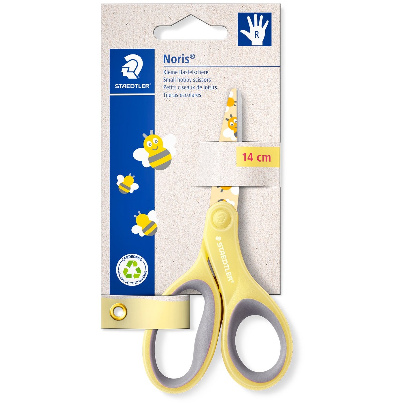 STAEDTLER Schere Noris 14cm farblich sort. Kartonkarte