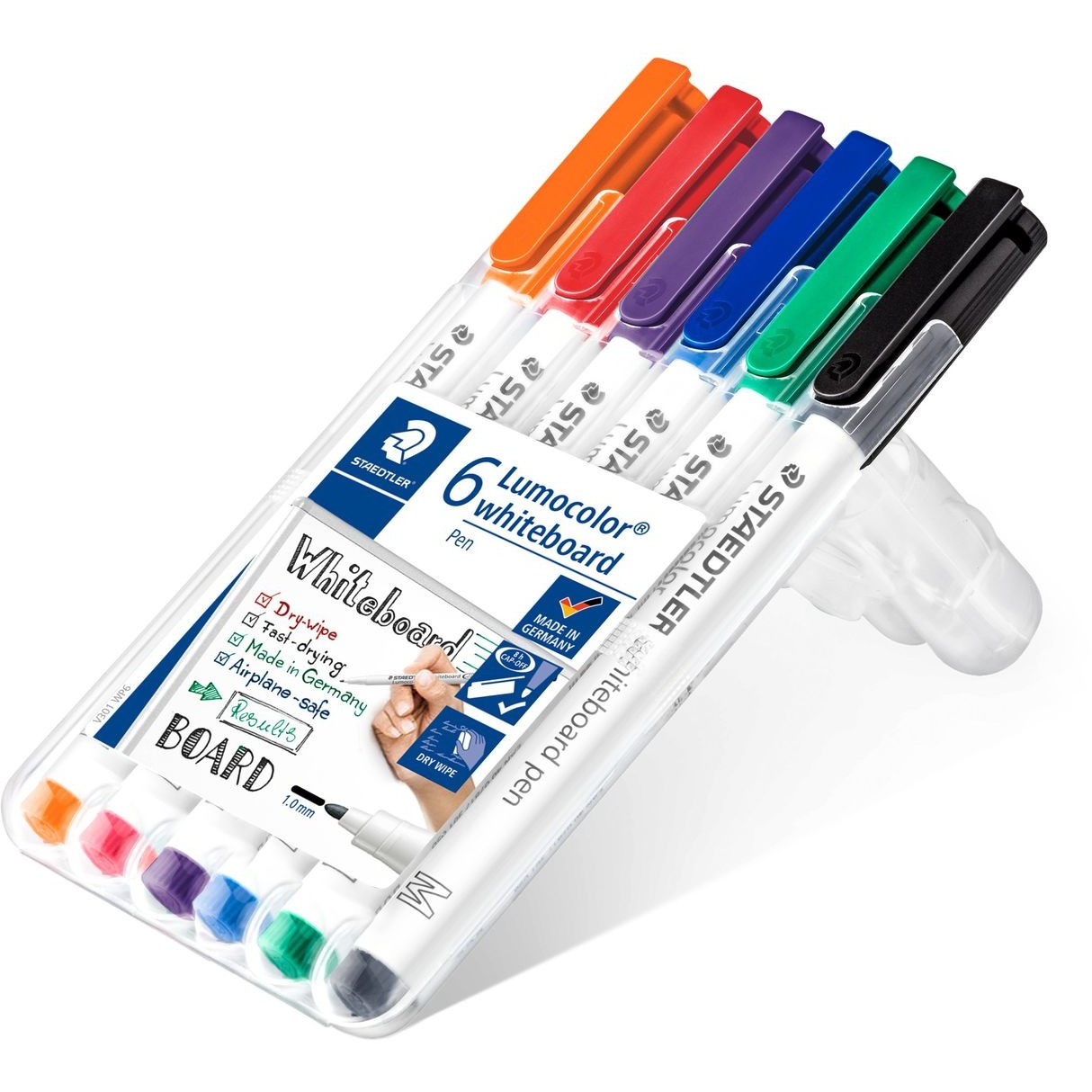 STAEDTLER Marker Lumocolor whiteb pen 6St Box
