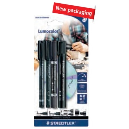 STAEDTLER Marker Set Lumocolor 4St