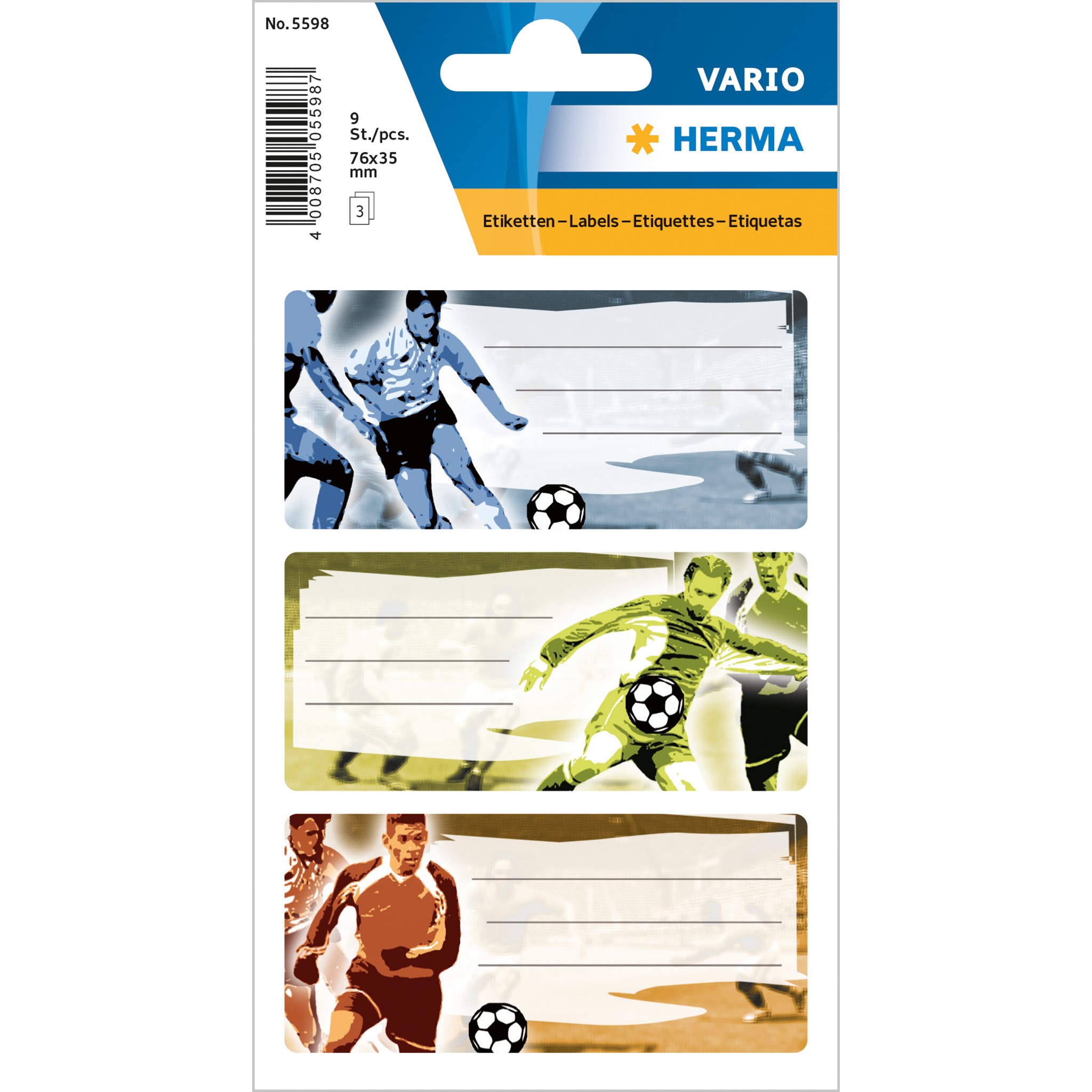 HERMA Schuletiketten Vario Fußball