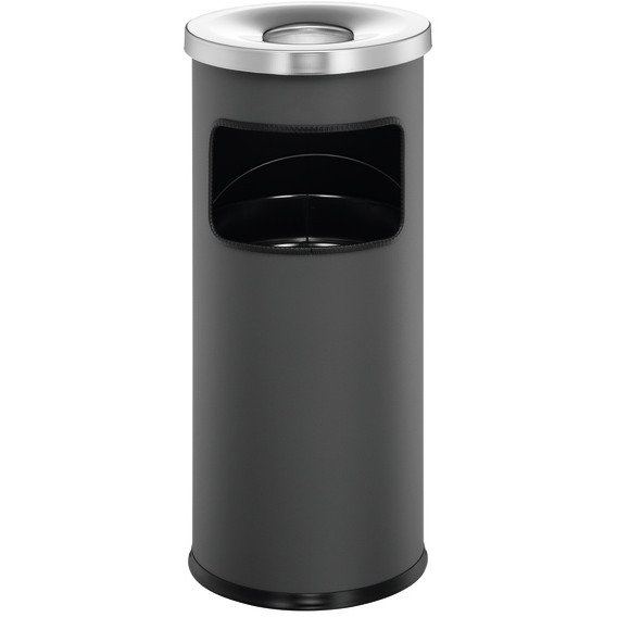 DURABLE Papierkorb Safe mit Ascher rund anthrazit