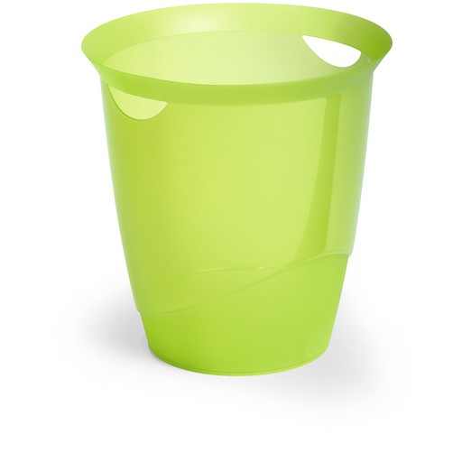 DURABLE TREND Papierkorb 16l transluzent grün