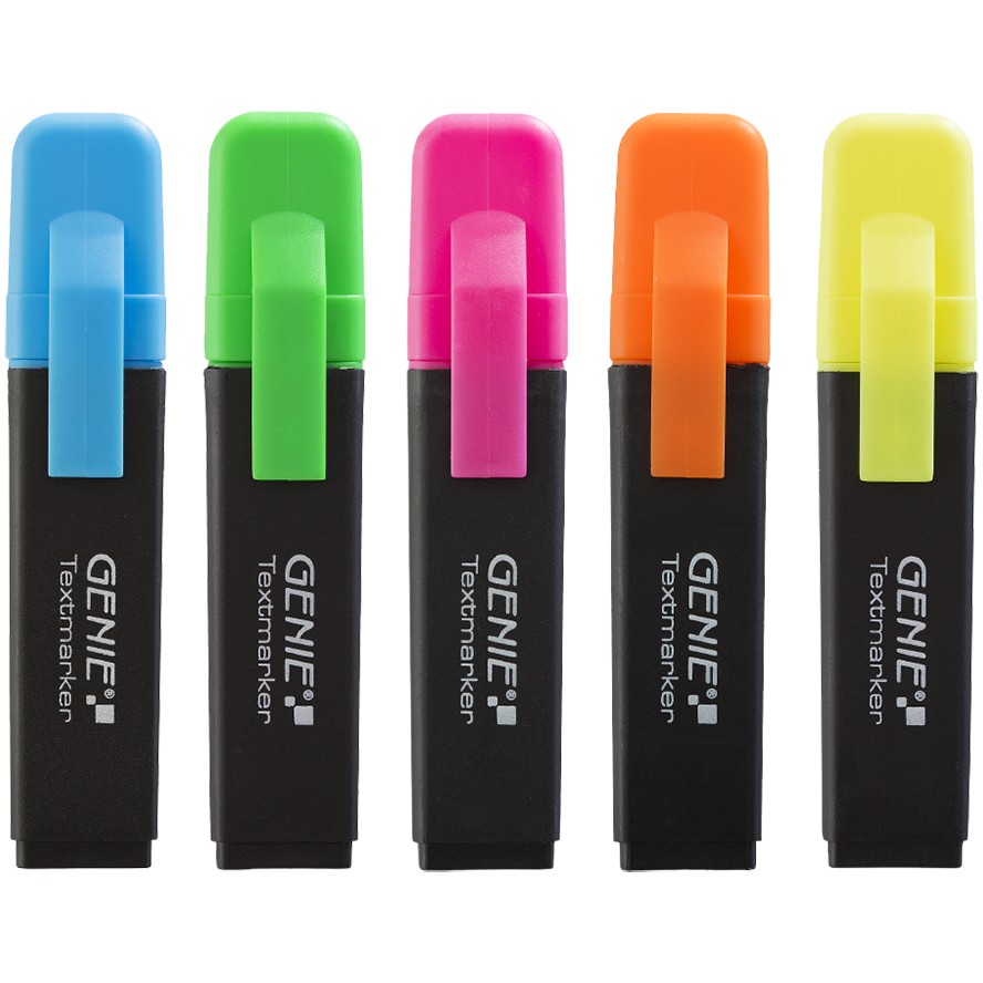 GENIE Textmarker 5-Farben 5 Stk.
