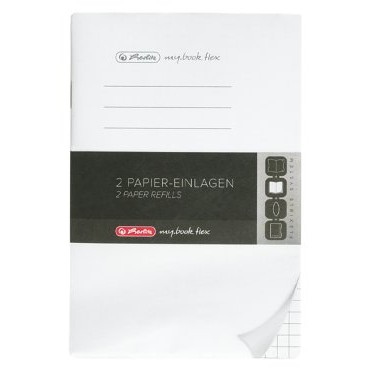 Herlitz Refill my.book flex A6 2x 40Bl. kariert FSC Mix
