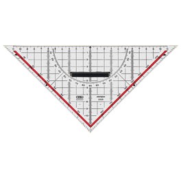 M+R Geodreieck 32cm glasklar grün hinterlegt 1 Stück