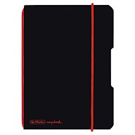 Herlitz Notizheft my.book flex A6 PP 40Bl. kariert schwarz