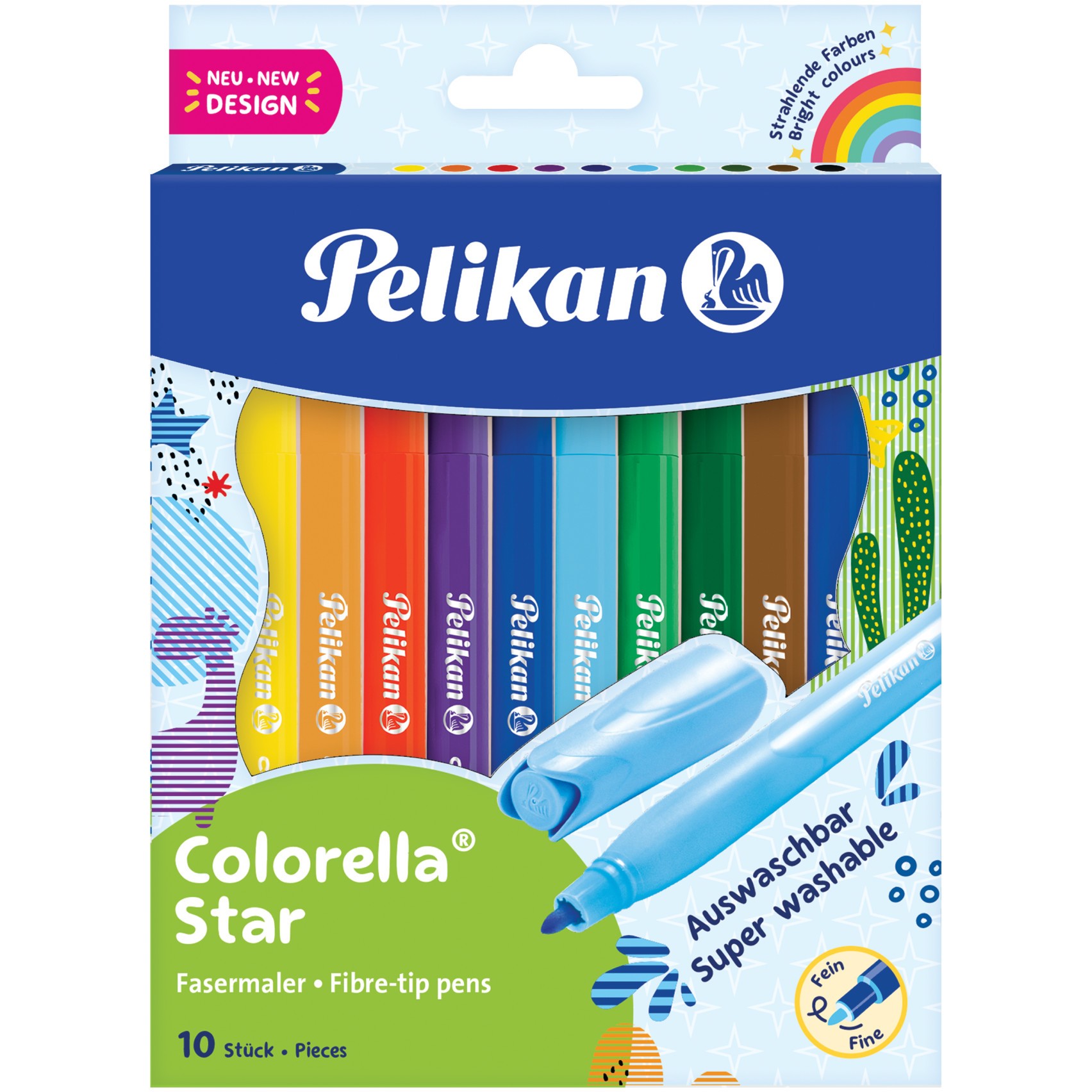 Pelikan Fasermaler Colorella Star C302 10 ST sortiert Faltschachtel