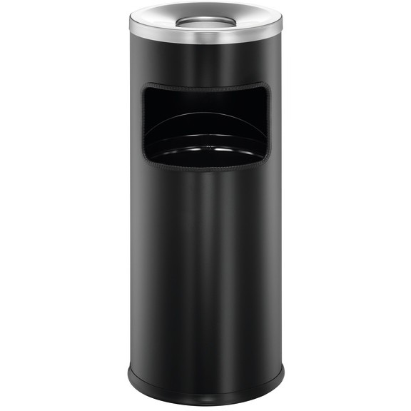 DURABLE Papierkorb Safe mit Ascher rund schwarz