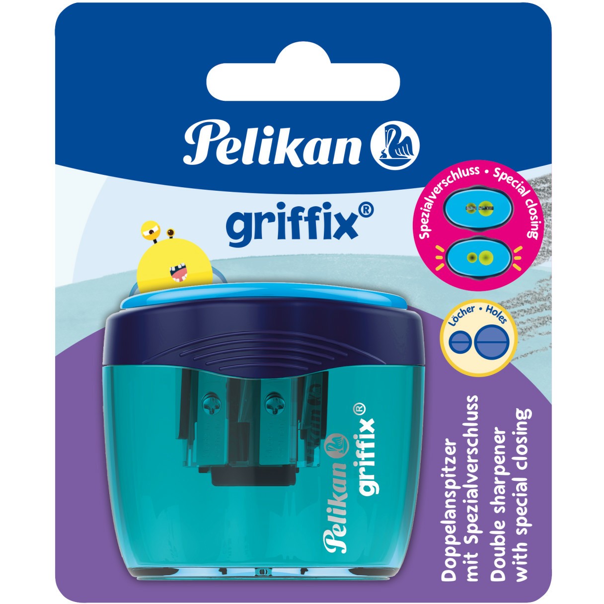 Pelikan Doppeldosenanspitzer griffix Blau 1 ST