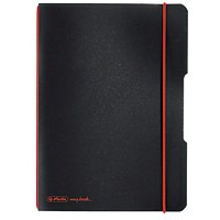Herlitz Notizheft my.book flex A5 PP 40Bl. kariert schwarz