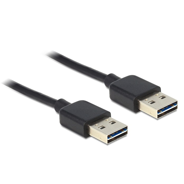 DELOCK Kabel EASY-USB 2.0 Typ-A Stecker > EASY-USB 2.0 Typ-A Stecker 2m schwarz