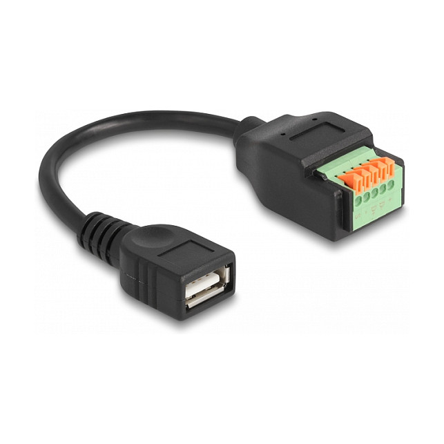 DELOCK USB 2.0 Kabel Typ-A Bu > Terminalblock Adapter 15cm