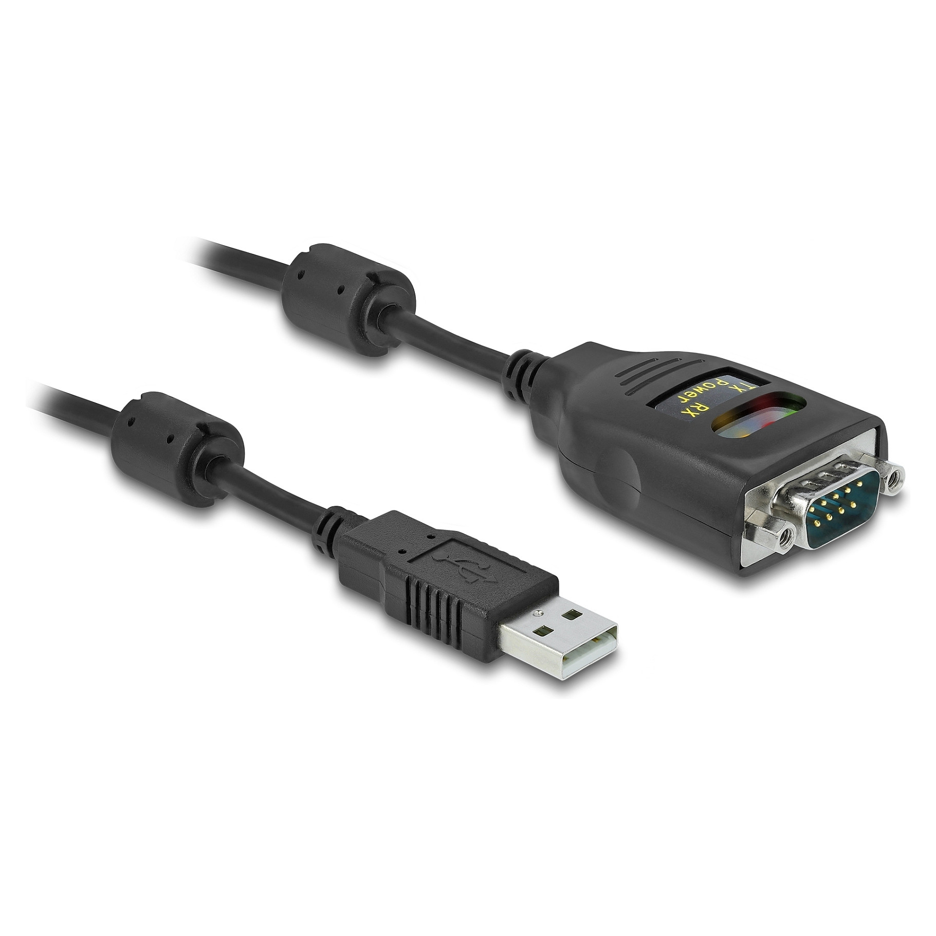 DELOCK USB-A 2.0 zu Seriell RS-232 D-Sub 9Pin 2.5kV Galva 2m