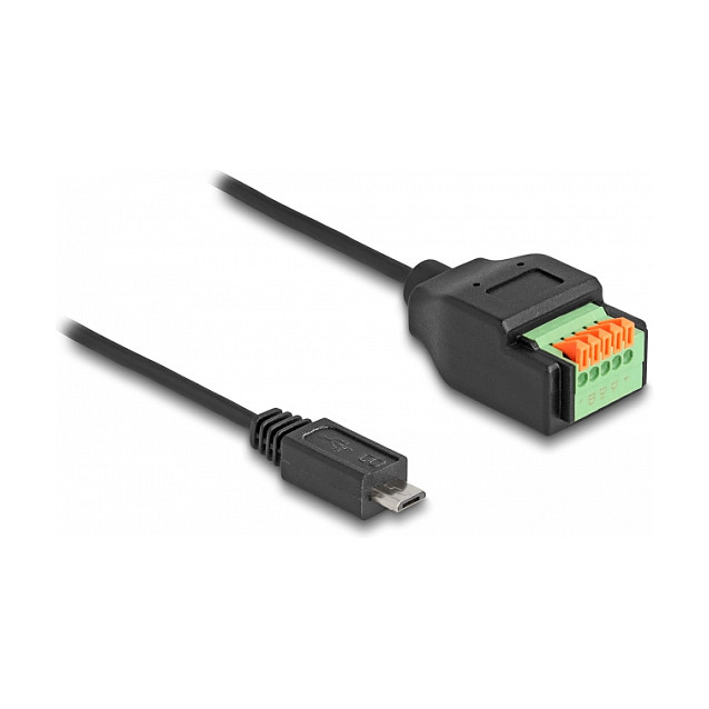 DELOCK USB 2.0 Kabel Typ Micro-B St > Terminalblock Adapter