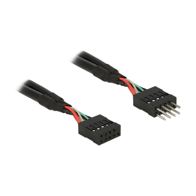 DELOCK USB 2.0 10 Pin Verlngerungskabel Pfostenstecker > Pfostenbuchse 50cm
